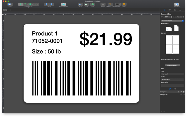 upc barcode label maker software for mac